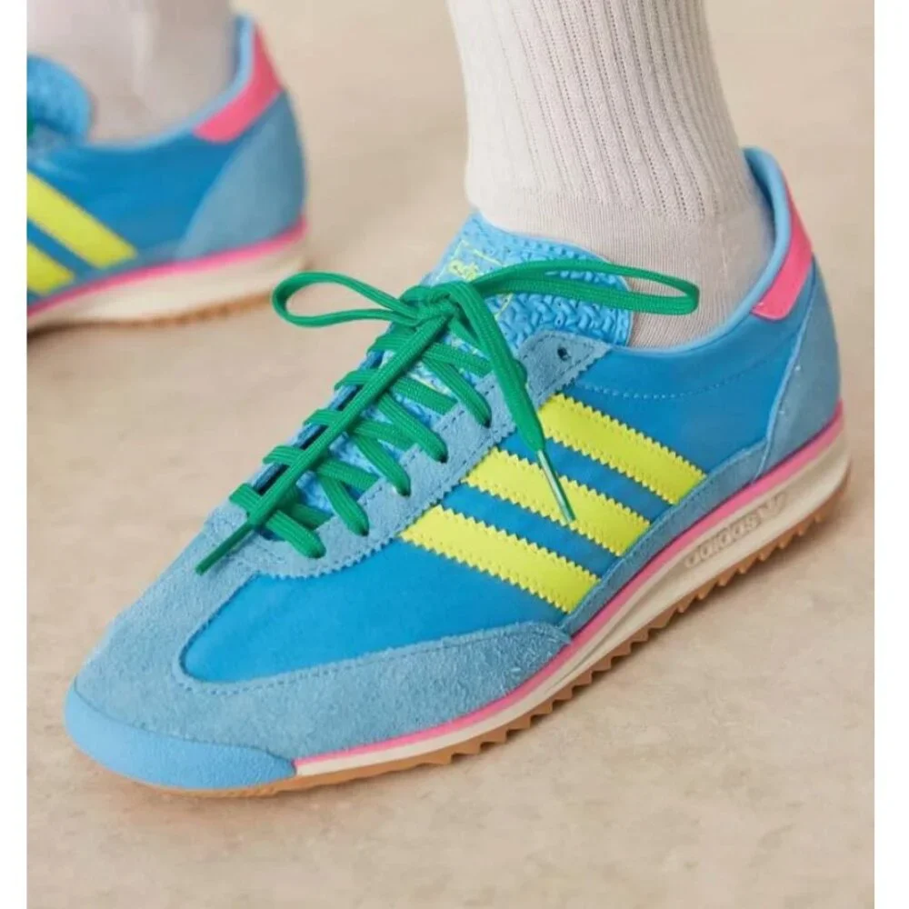 NEW ADIDAS SL 72 Sneaker Color: Sky Rush/Yellow/Pink